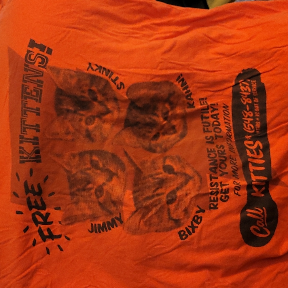 5/$25 Free the kitten t-shirt
